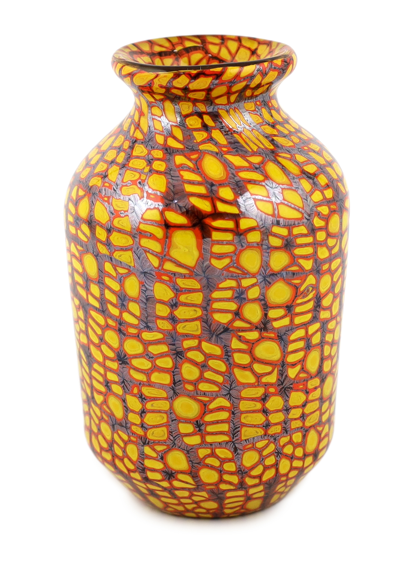 Vittorio Ferro (1932-2012), a Murano glass Murrine vase